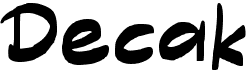 preview image of the d Decak font