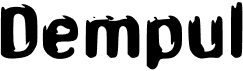 preview image of the d Dempul font