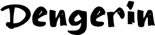 preview image of the d Dengerin font