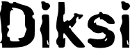preview image of the d Diksi font