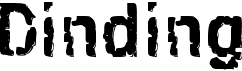 preview image of the d Dinding font