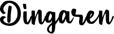 preview image of the d Dingaren font