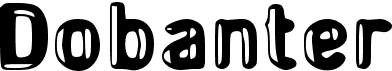 preview image of the d Dobanter font