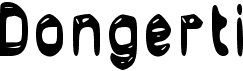 preview image of the d Dongerti font
