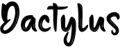 preview image of the Dactylus font