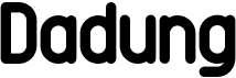 preview image of the Dadung font