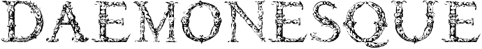 preview image of the Daemonesque font