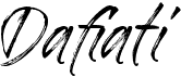 preview image of the Dafiati font