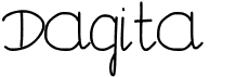preview image of the Dagita font