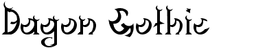 preview image of the Dagon Gothic font