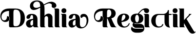 preview image of the Dahlia Regictik font