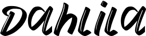 preview image of the Dahlila font