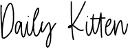 preview image of the Daily Kitten font