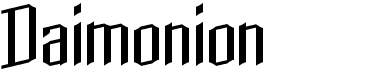 preview image of the Daimonion font