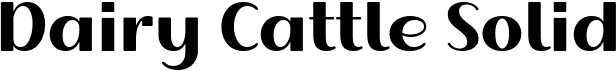 preview image of the Dairy Cattle Solid font