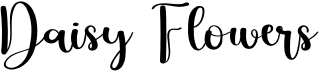 preview image of the Daisy Flowers font