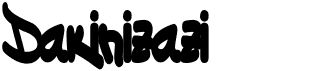 preview image of the Dakinizazi font