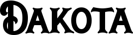preview image of the Dakota font