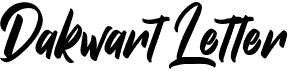 preview image of the Dakwart Letter font