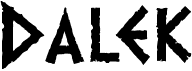 preview image of the Dalek font