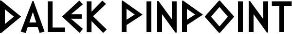 preview image of the Dalek Pinpoint font