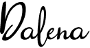 preview image of the Dalena font