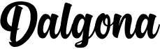 preview image of the Dalgona font