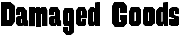 preview image of the Damaged Goods font