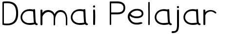 preview image of the Damai Pelajar font