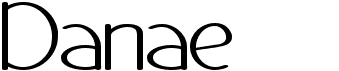 preview image of the Danae font