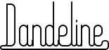 preview image of the Dandeline font