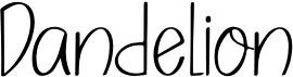 preview image of the Dandelion font