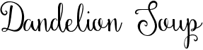 preview image of the Dandelion Soup font