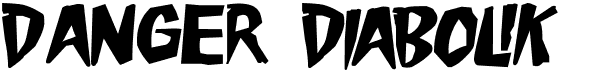 preview image of the Danger Diabolik font