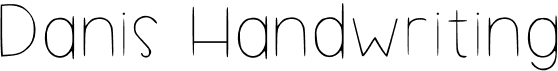 preview image of the Danis Handwriting font