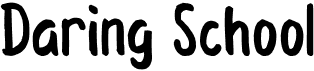 preview image of the Daring School font