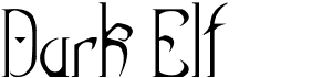 preview image of the Dark Elf font