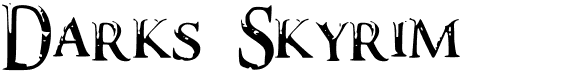 preview image of the Darks Skyrim Font font