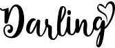 preview image of the Darling font