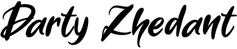 preview image of the Darty Zhedant font