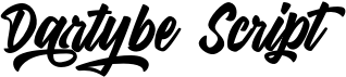preview image of the Dartybe Script font