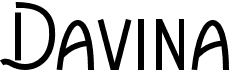 preview image of the Davina font