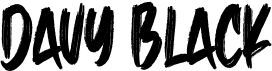 preview image of the Davy Black font