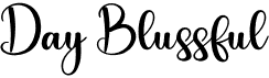 preview image of the Day Blussful font