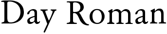 preview image of the Day Roman font