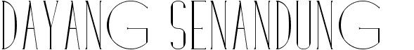 preview image of the Dayang Senandung font
