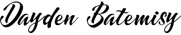 preview image of the Dayden Batemisy font