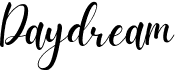 preview image of the Daydream font