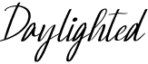preview image of the Daylighted font