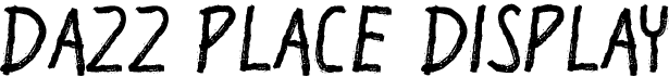 preview image of the Dazz Place Display font